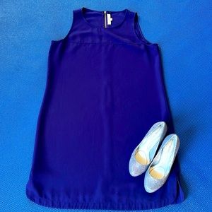 Loft Purple Dress Size 14 Sleeveless Summer